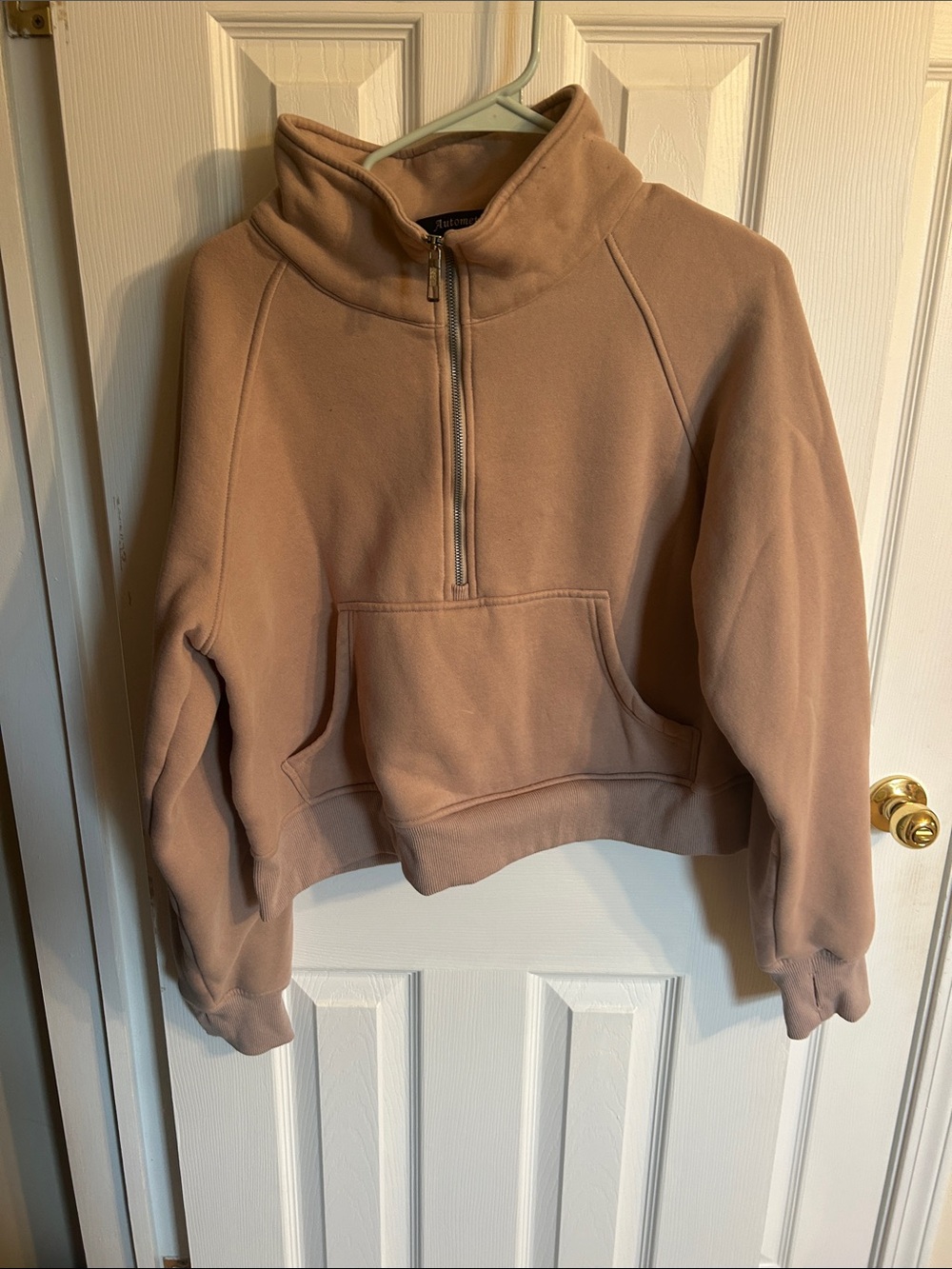 Women’s Half-Zip Pullover Sweatshirt - Dusty Rose